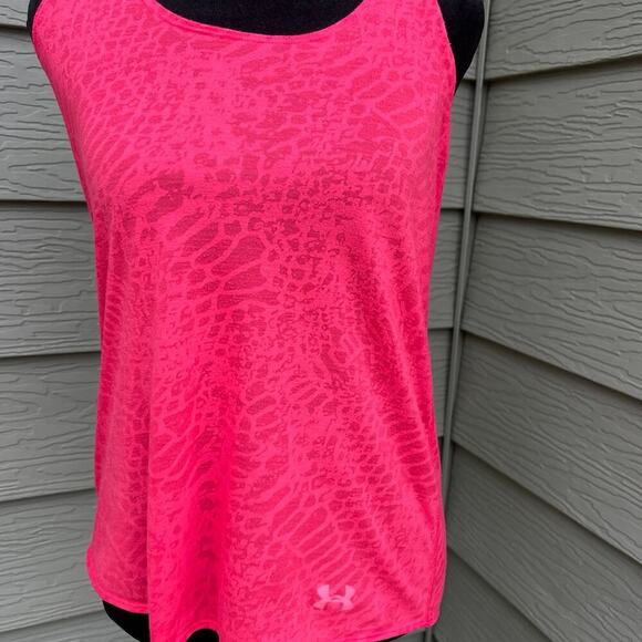 Under Armour semi fitted, Heat Gear, racer back with knot, tank women's size S - Picture 1 of 5